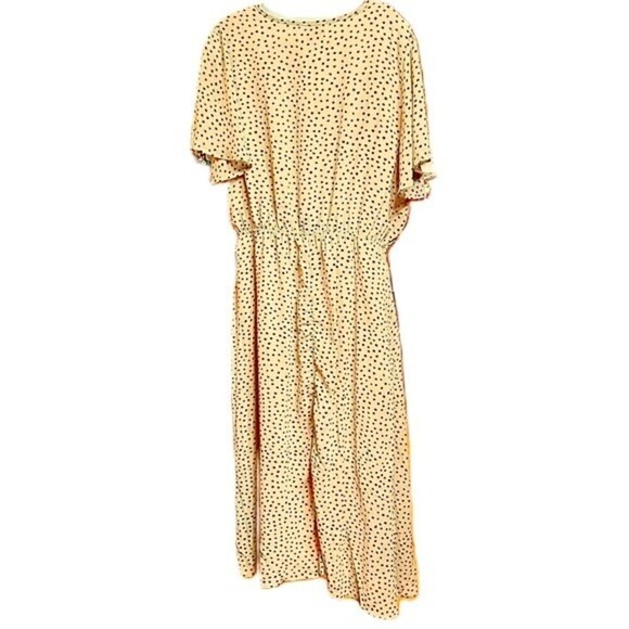 Hayden Los Angeles Beige Tan Black‎ Nude
Polka Dot Boho Lined Maxi Dress Sz 1 XL - Picture 2 of 12